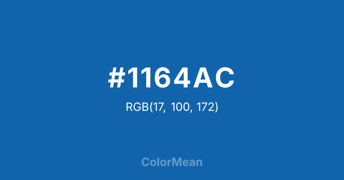 #1164AC color swatch