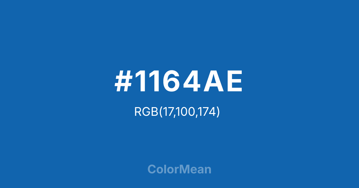#1164AE color swatch