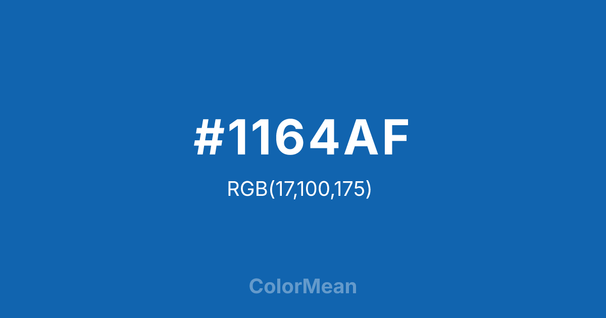 #1164AF color swatch