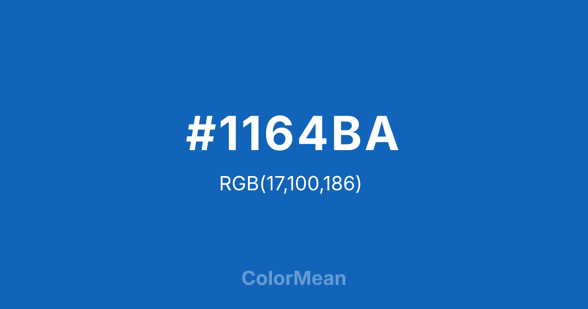 #1164BA color swatch