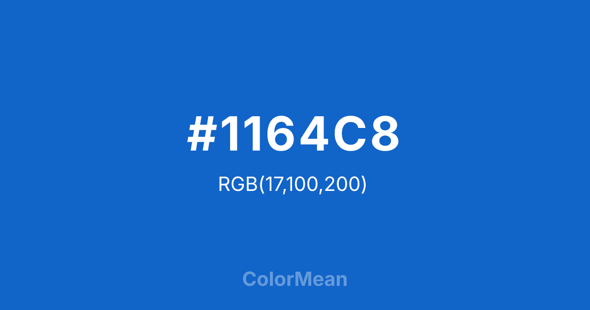 #1164C8 color swatch