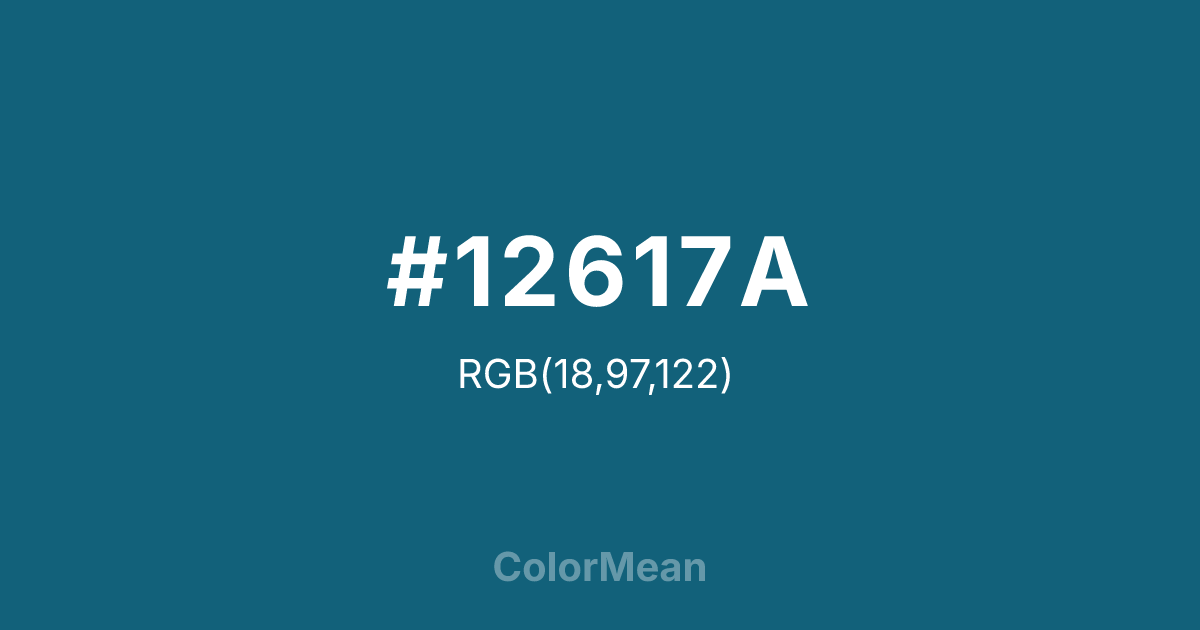 #12617A color swatch