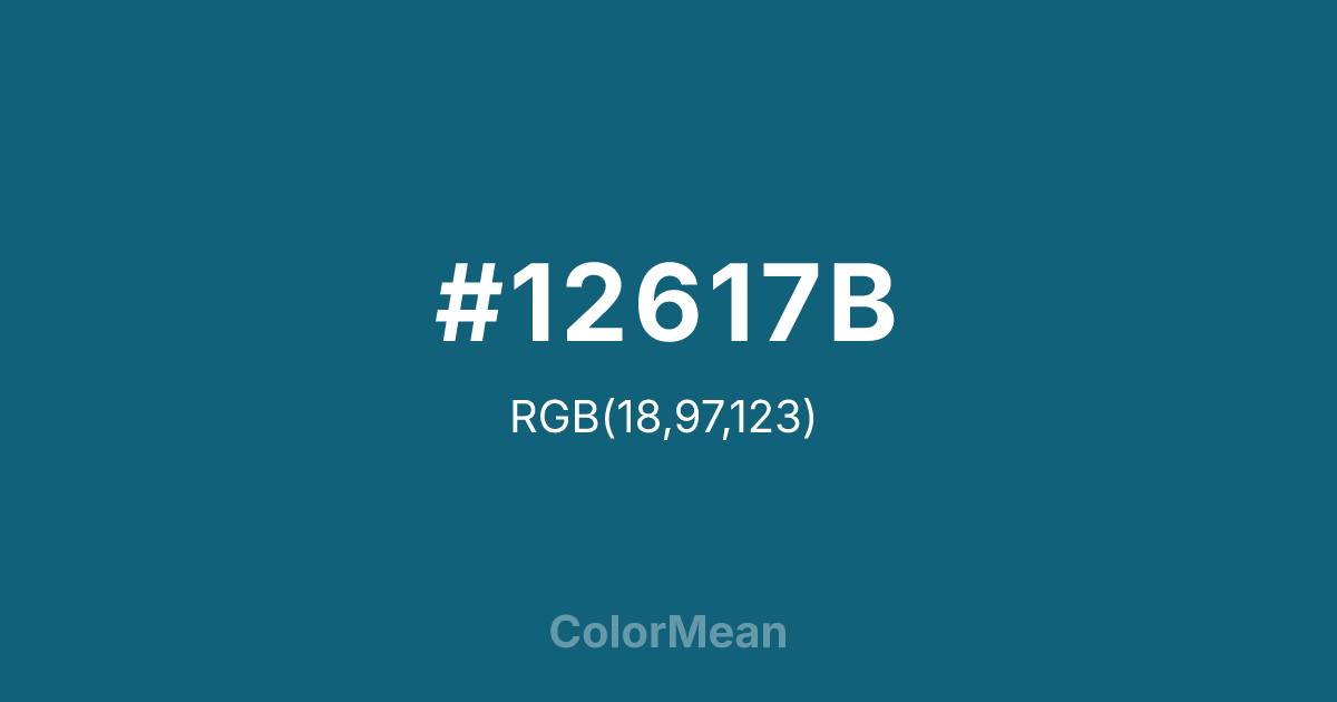 #12617B color swatch
