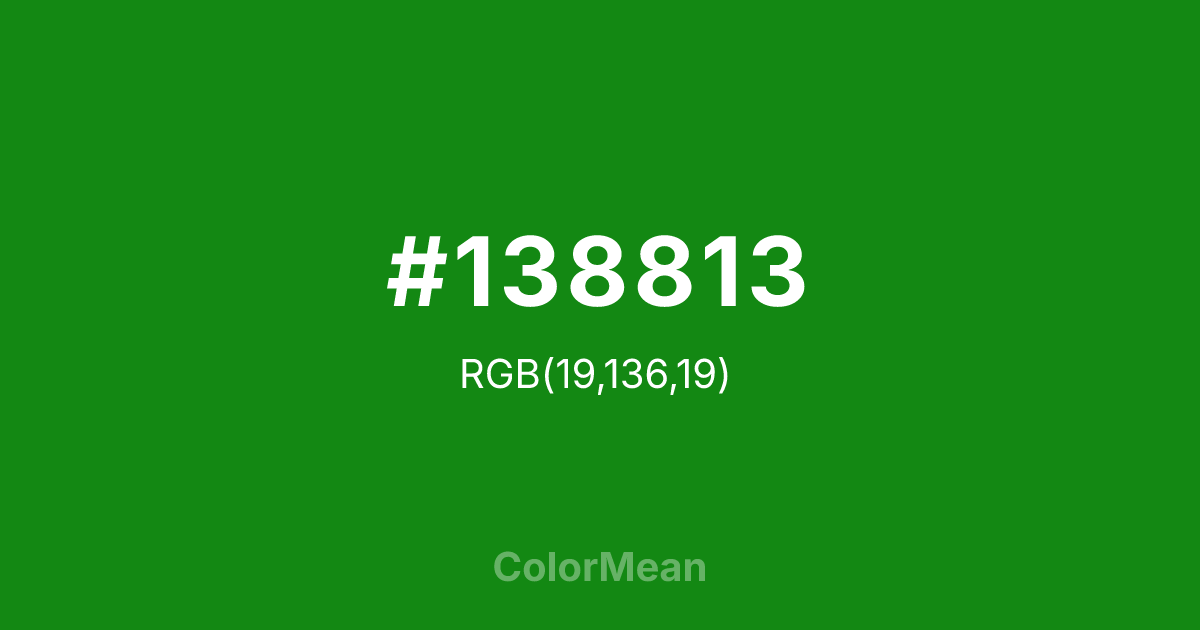 #138813 color swatch