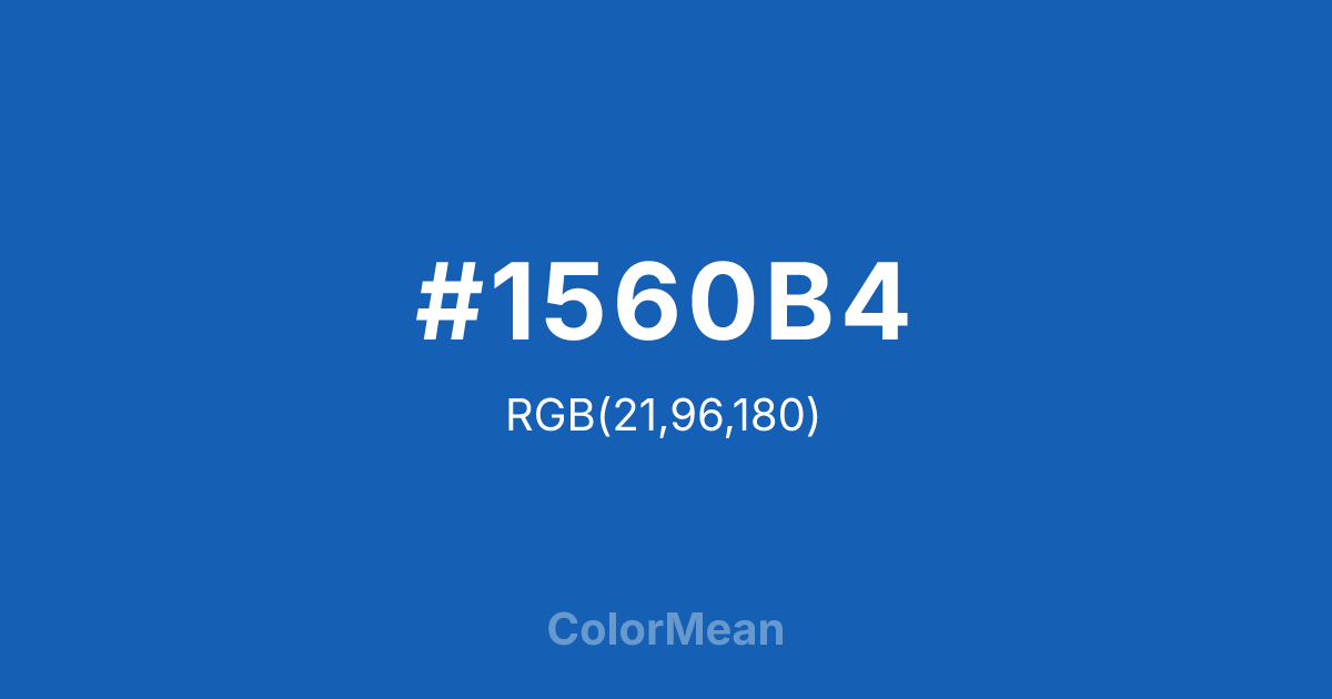 #1560B4 color swatch