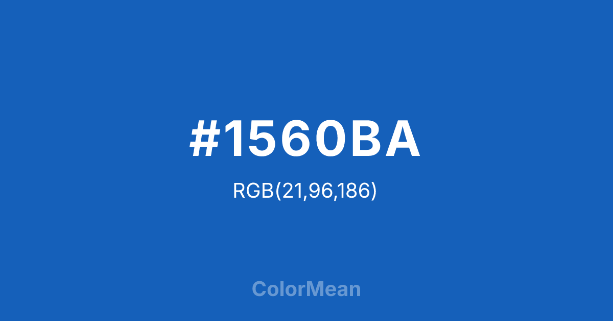 #1560BA color swatch