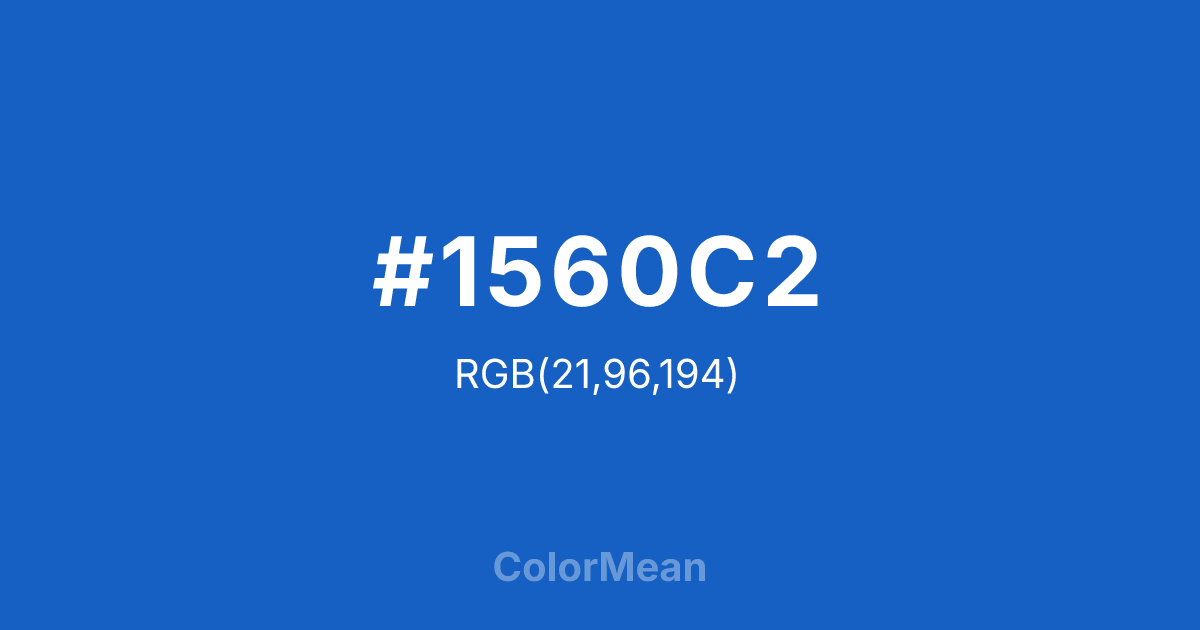 #1560C2 color swatch