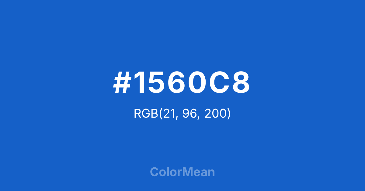 #1560C8 color swatch