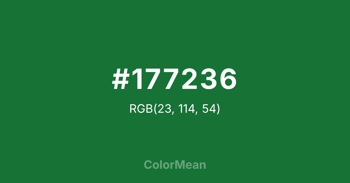 #177236 color swatch