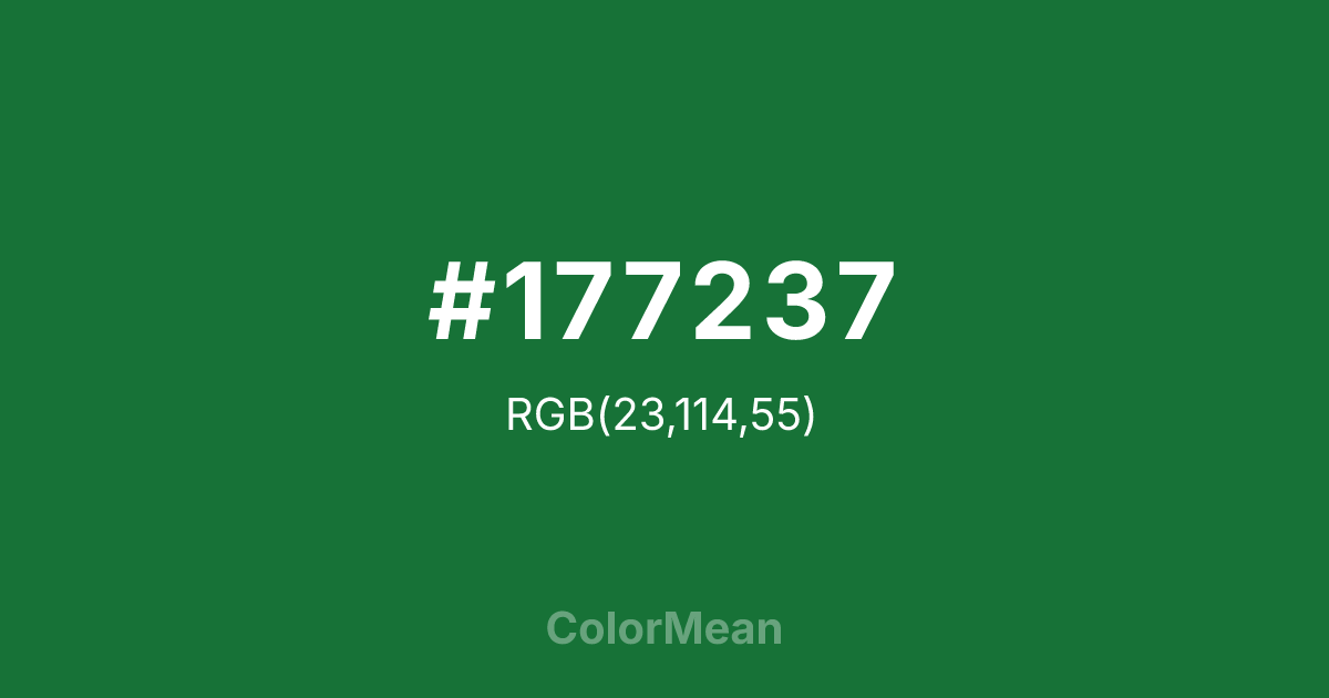 #177237 color swatch