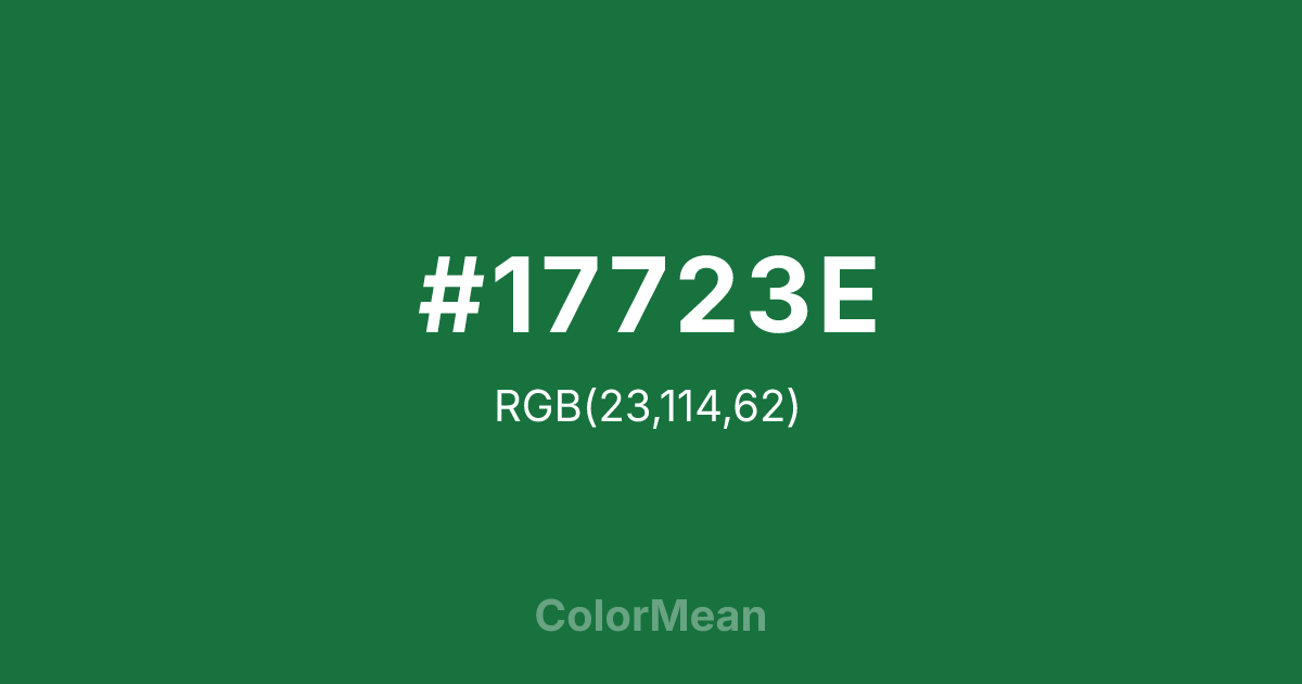 #17723E color swatch