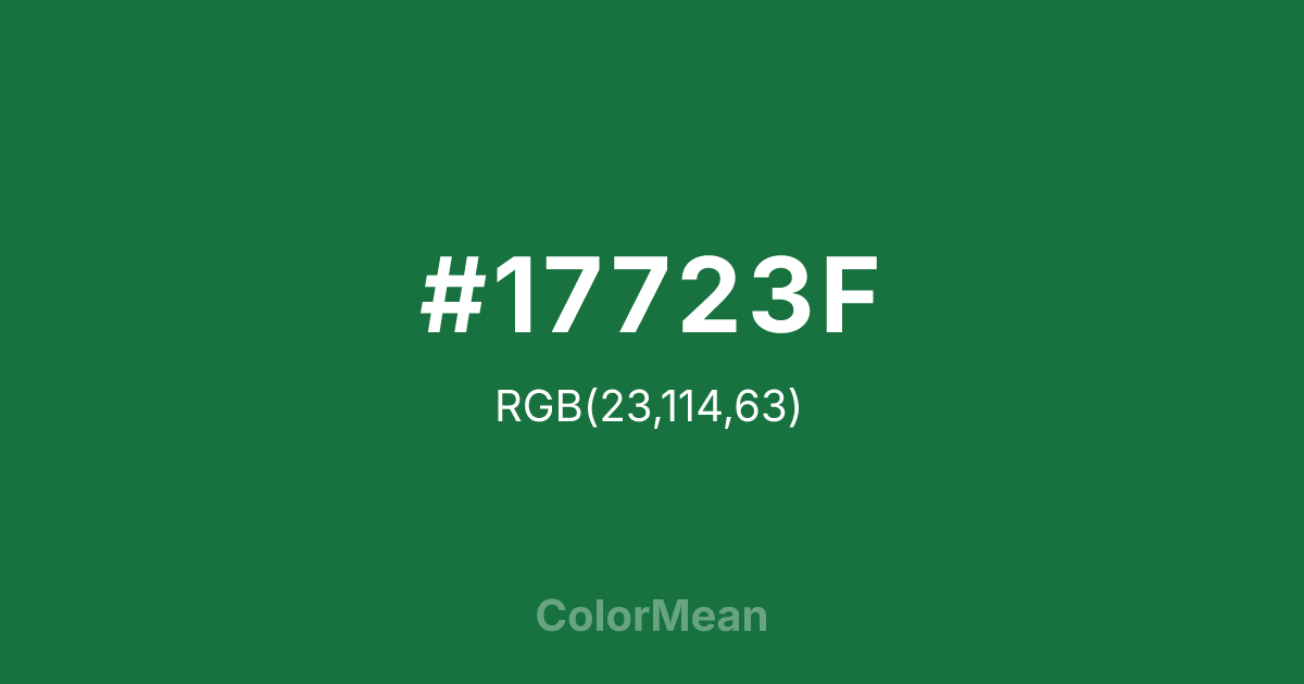 #17723F color swatch