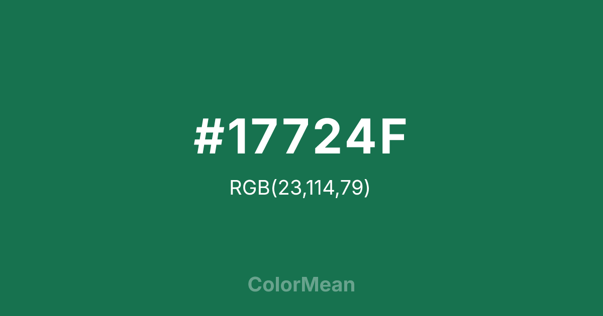 #17724F color swatch
