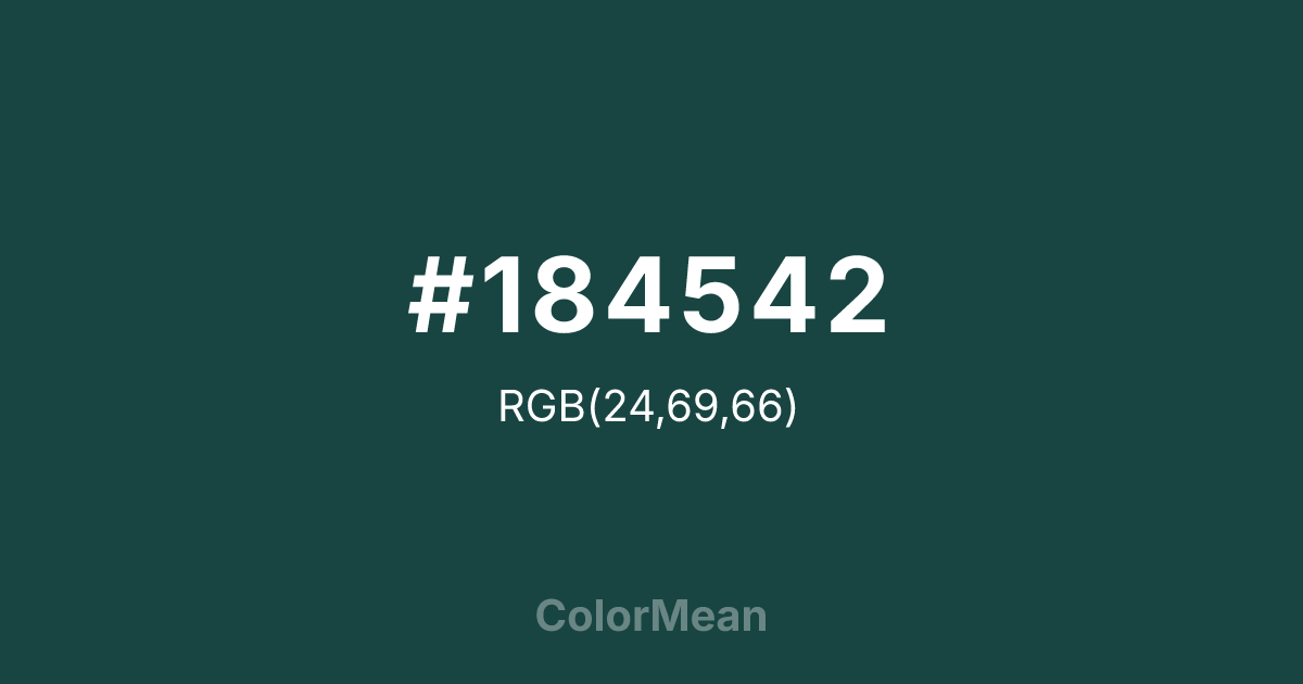 #184542 color swatch