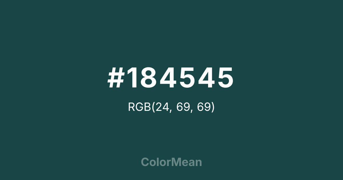 #184545 color swatch