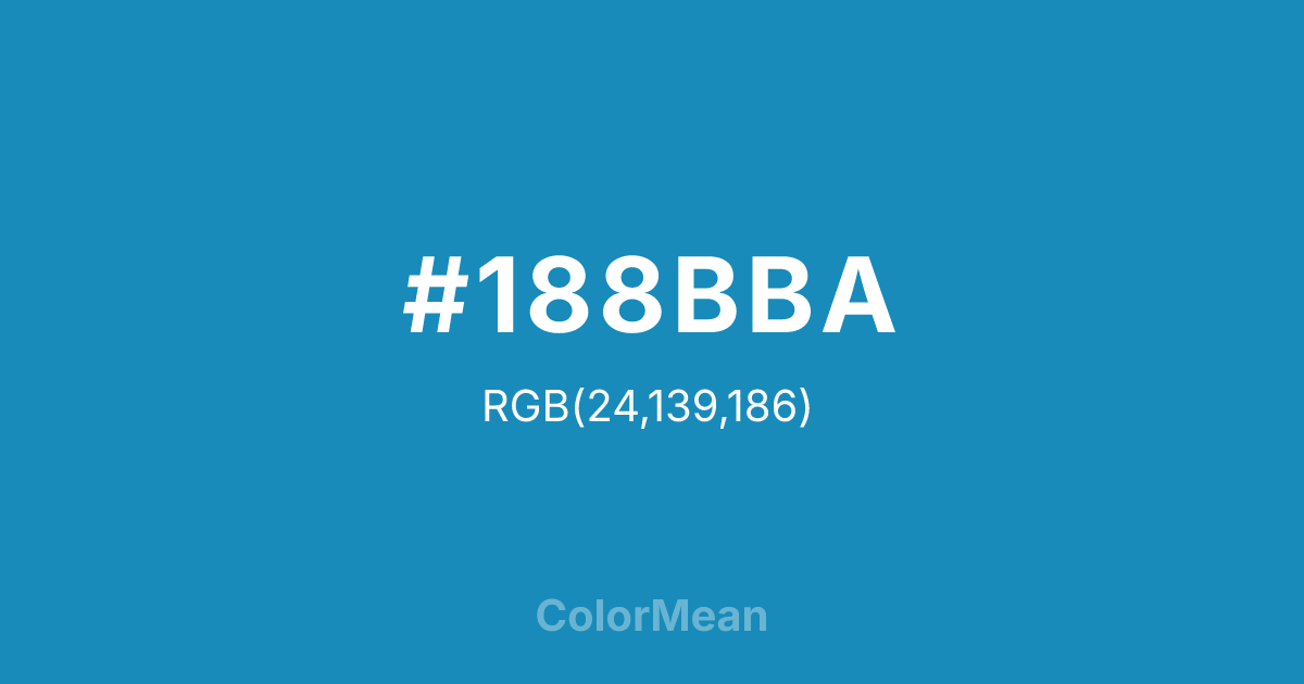 #188BBA color swatch