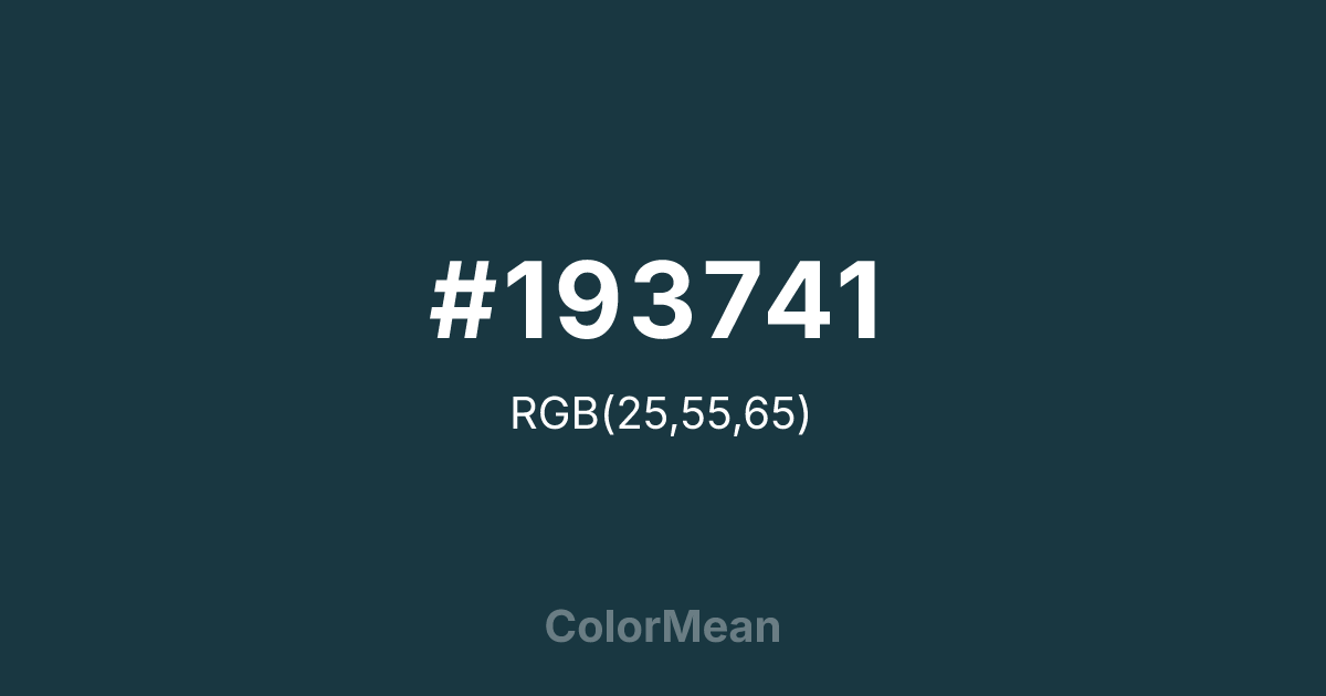 #193741 color swatch