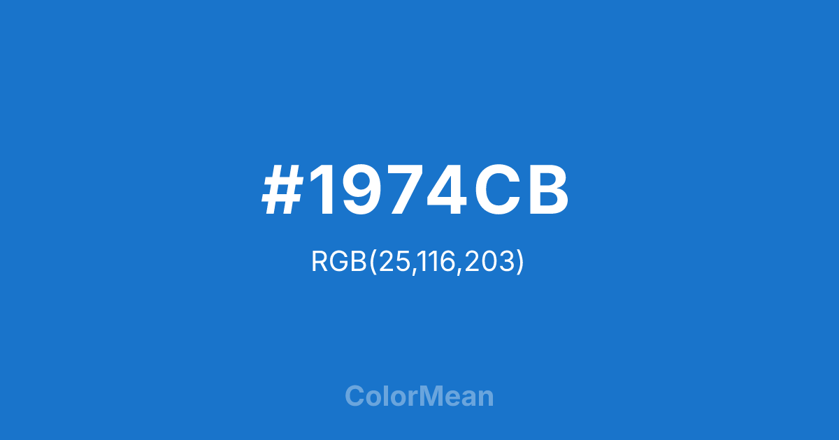 #1974CB color swatch
