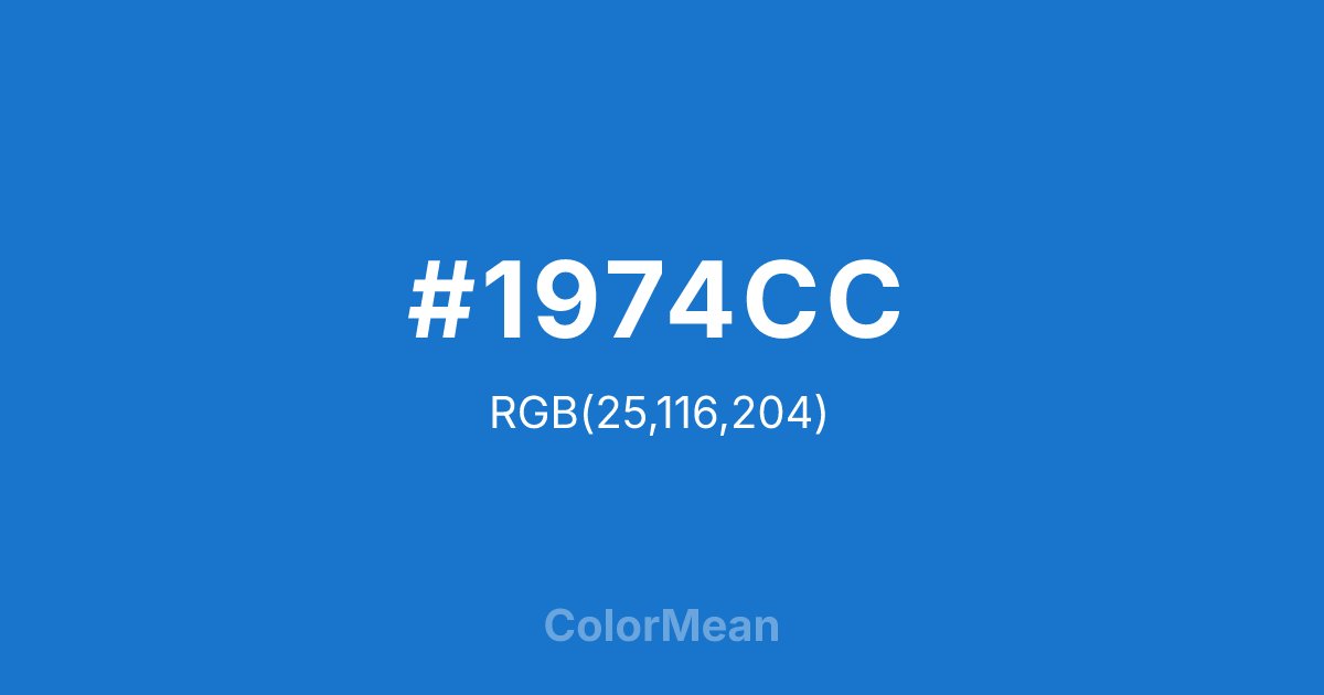 #1974CC color swatch