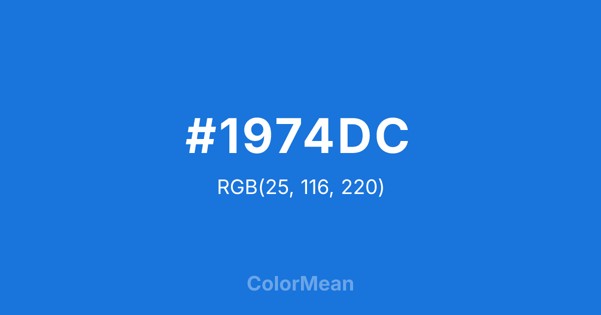 #1974DC color swatch