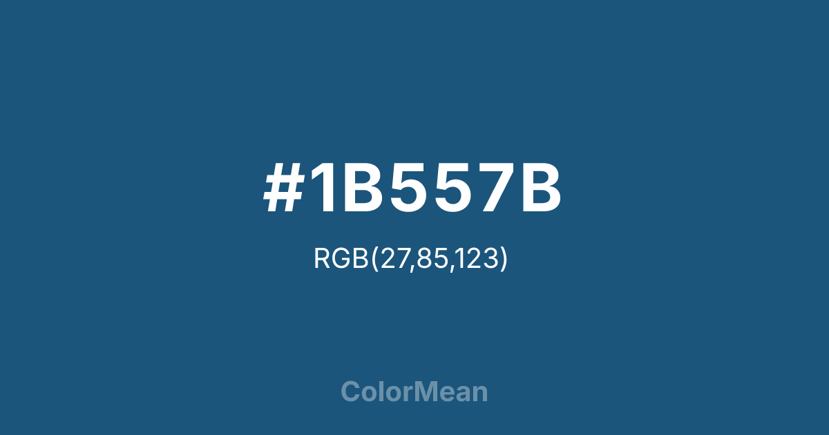 #1B557B color swatch