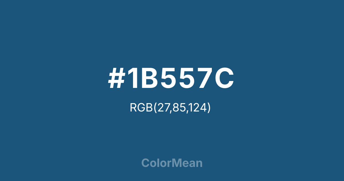 #1B557C color swatch