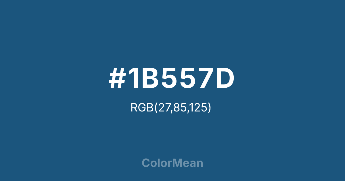 #1B557D color swatch