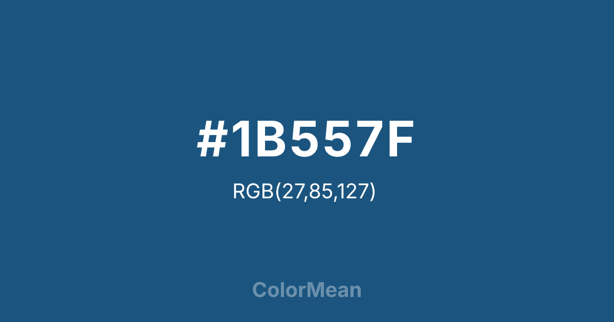 #1B557F color swatch