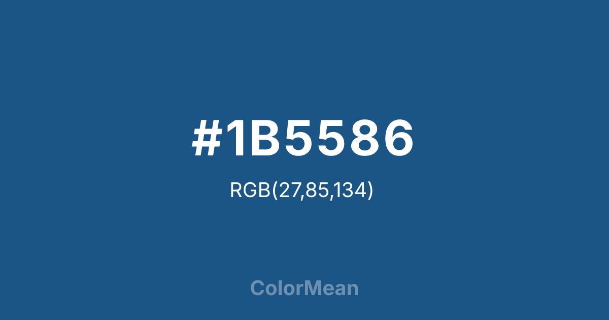 #1B5586 color swatch