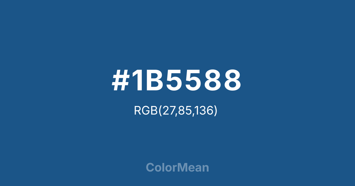#1B5588 color swatch