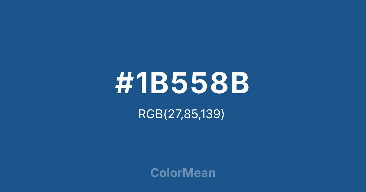 #1B558B color swatch