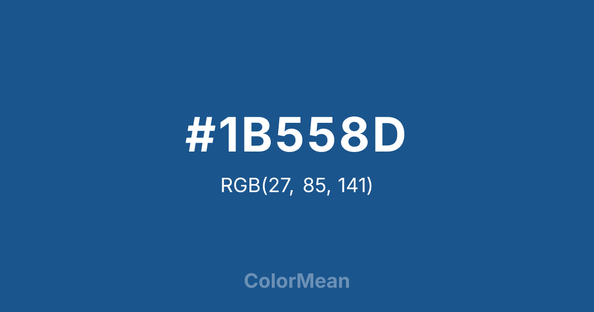 #1B558D color swatch