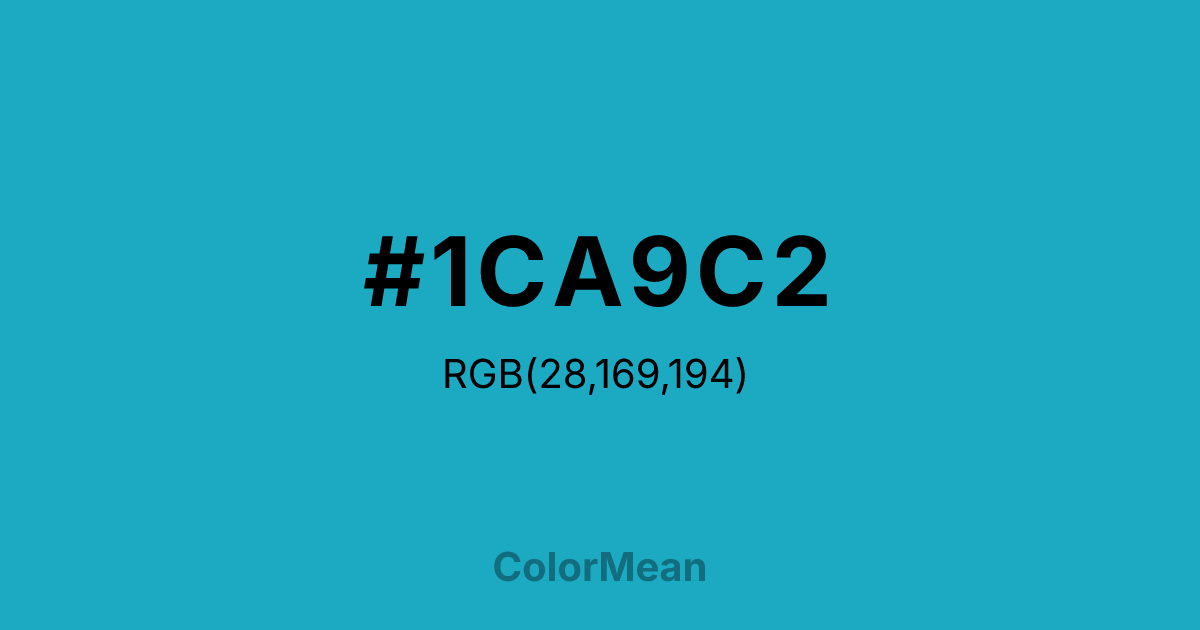 #1CA9C2 color swatch