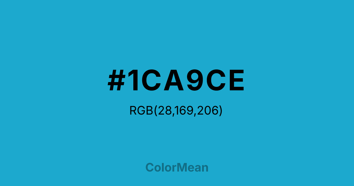 #1CA9CE color swatch