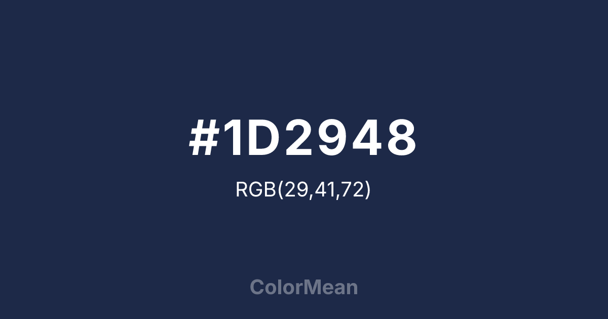 #1D2948 color swatch
