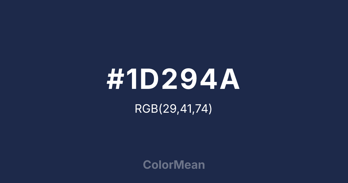 #1D294A color swatch
