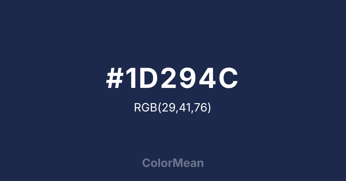 #1D294C color swatch