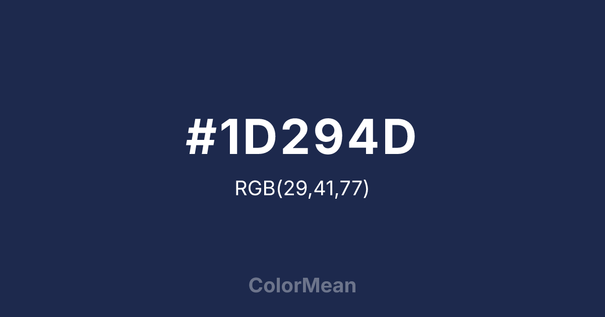#1D294D color swatch