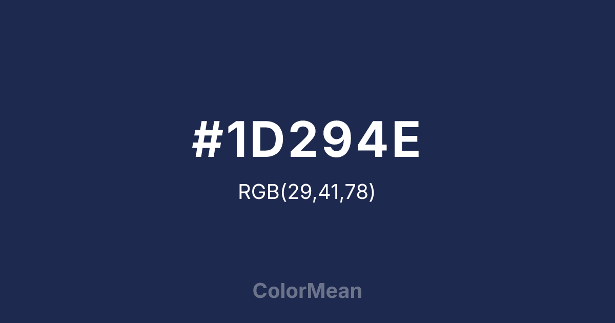 #1D294E color swatch