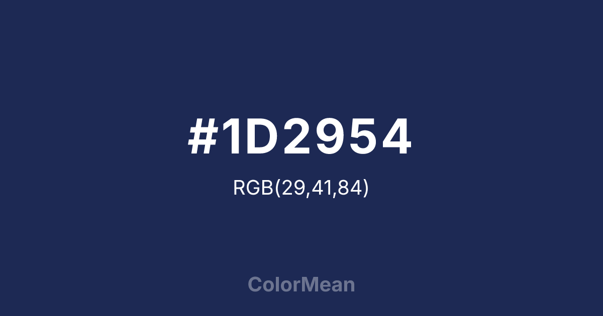 #1D2954 color swatch