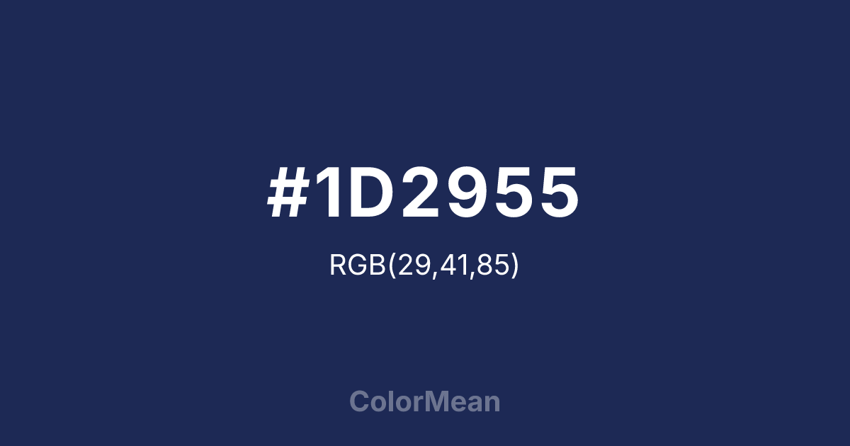 #1D2955 color swatch