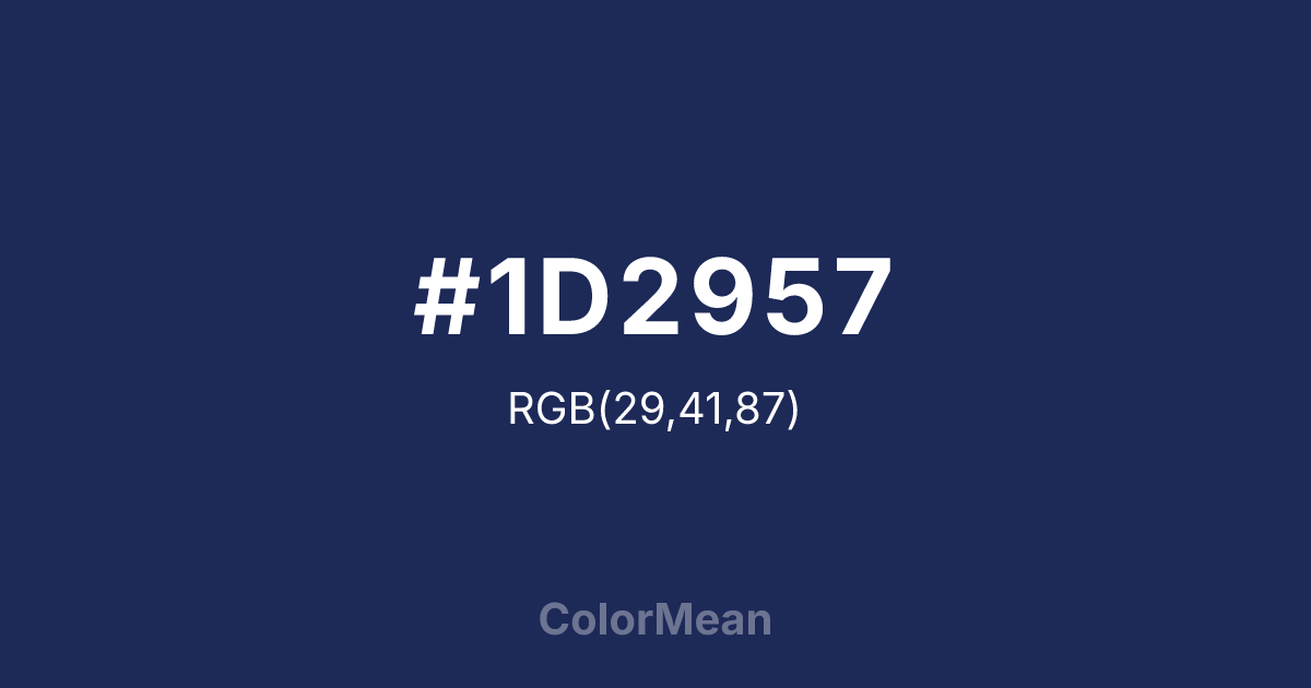 #1D2957 color swatch
