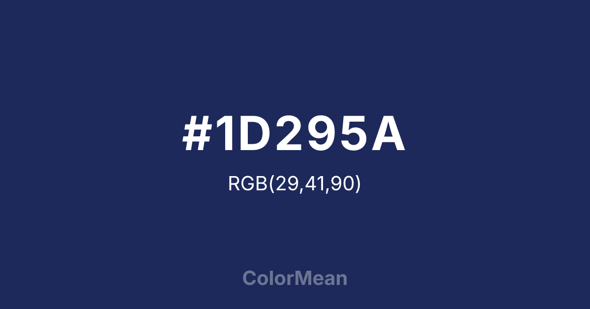 #1D295A color swatch