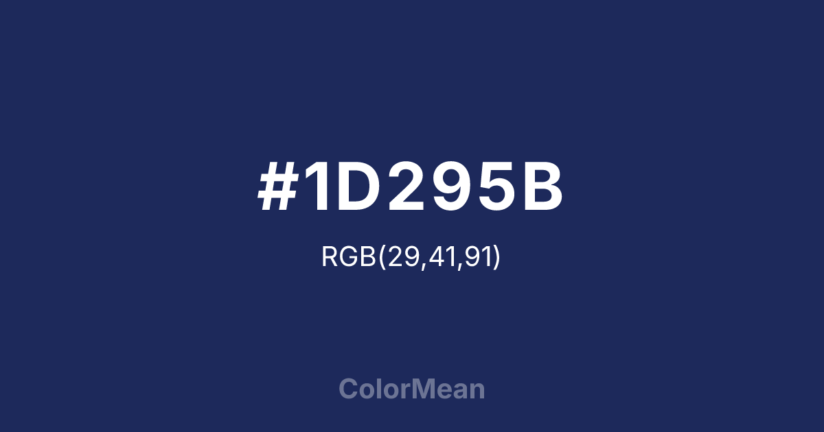#1D295B color swatch