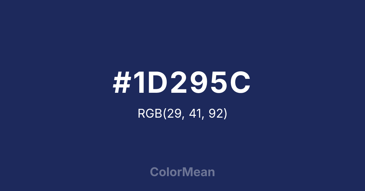 #1D295C color swatch