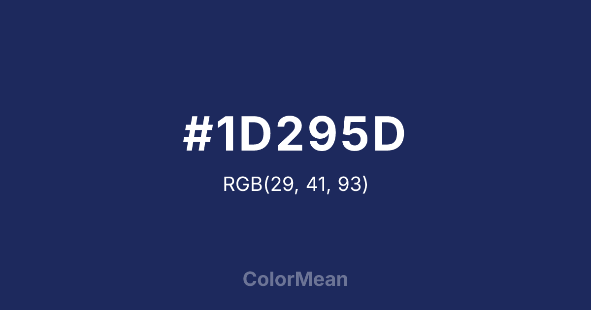 #1D295D color swatch