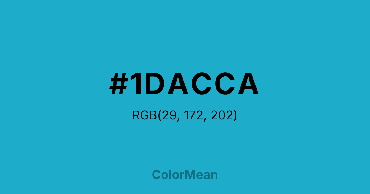 #1DACCA color swatch