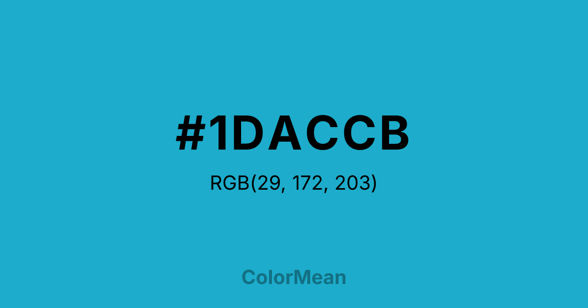 #1DACCB color swatch