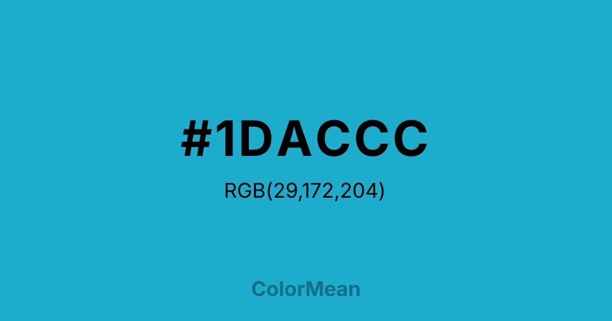 #1DACCC color swatch
