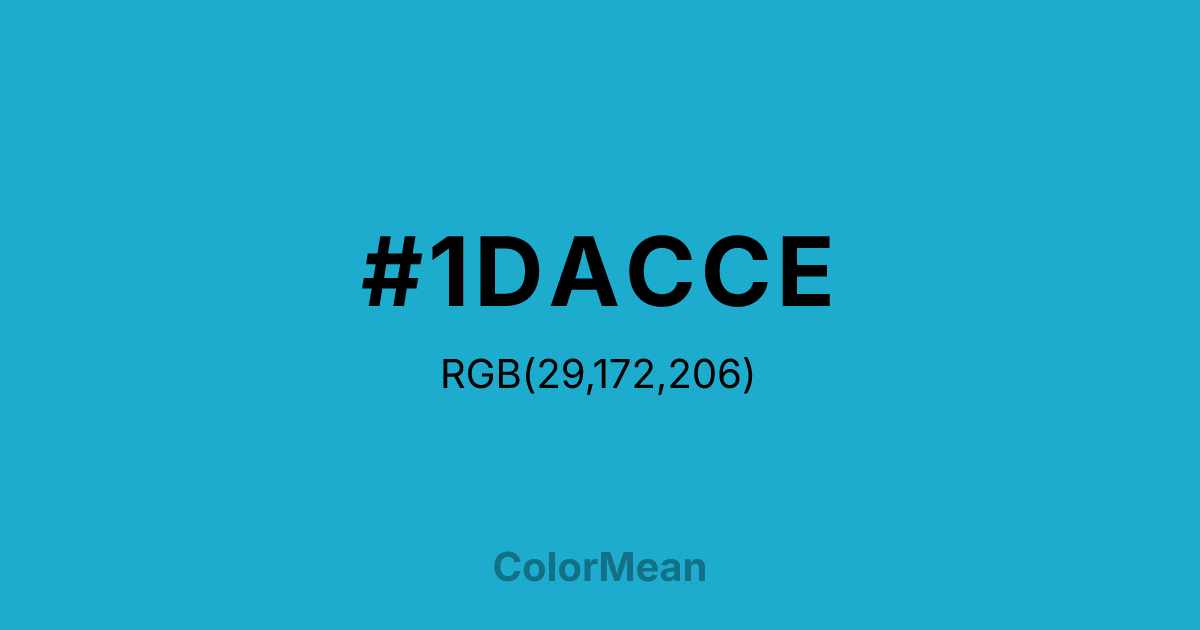#1DACCE color swatch
